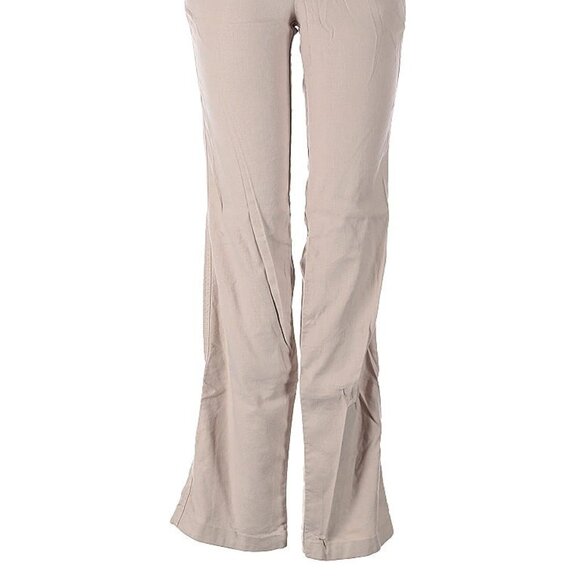 Level 99 Khaki Linen blend bootcut pants Size 25 - Picture 10 of 12